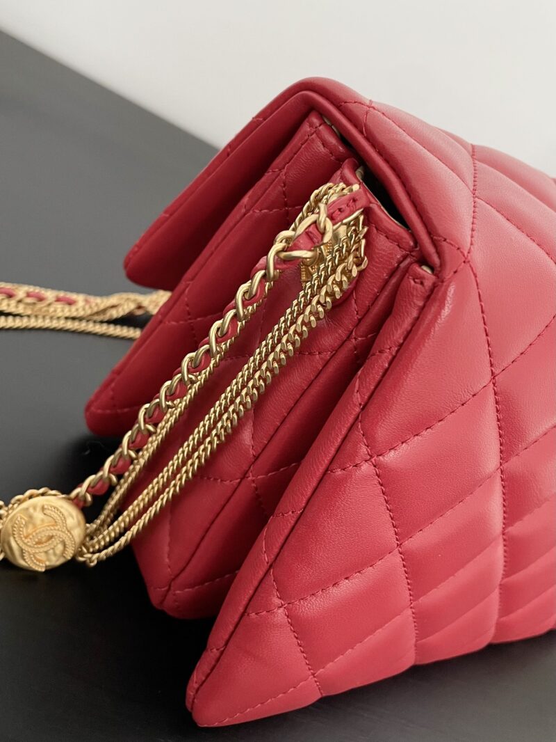 Ch@nel Flap Bag-21.5*14*10CM - Image 4