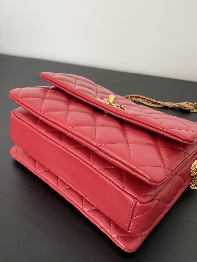 Ch@nel Flap Bag-21.5*14*10CM - Image 7