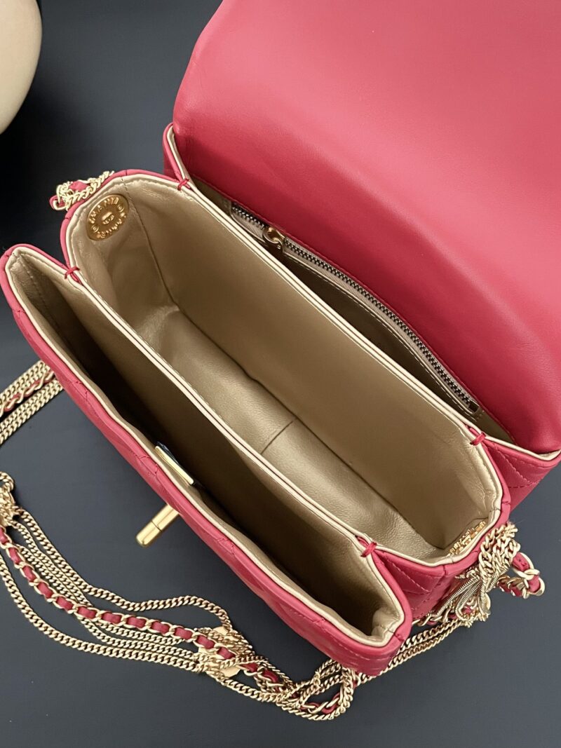 Ch@nel Flap Bag-21.5*14*10CM - Image 9