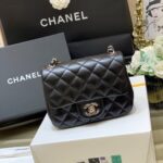 Ch@nel Flap Bag-Lambskin-17CM