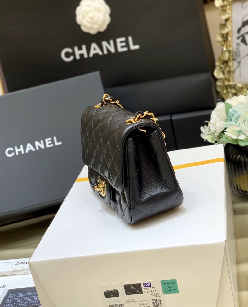 Ch@nel Flap Bag-Lambskin-17CM - Image 4