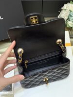Ch@nel Flap Bag-Lambskin-17CM - Image 8