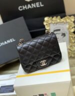 Ch@nel Flap Bag-Caviar-17CM - Image 3