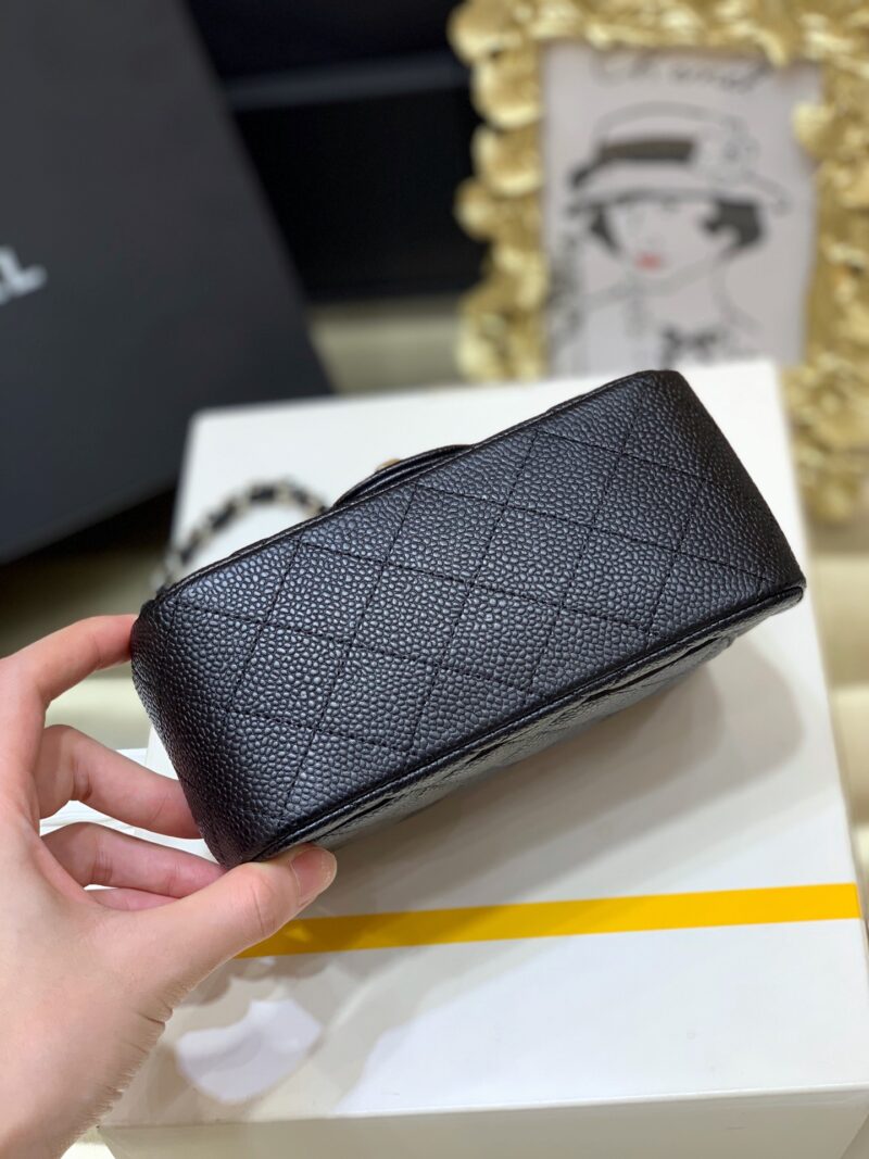 Ch@nel Flap Bag-Caviar-17CM - Image 6