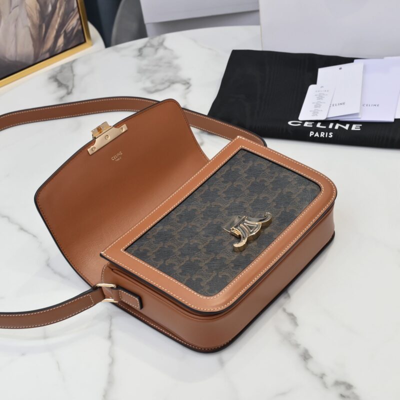 Celin Triomphe Shoulder Bag-22.5x16.5x7.5CM - Image 8