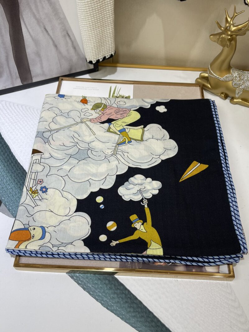 Hermes Square Towel-140*140CM - Image 7