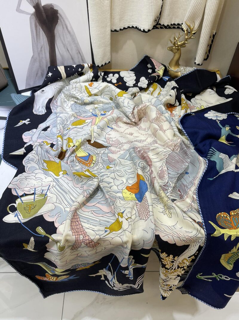 Hermes Square Towel-140*140CM - Image 9