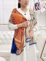 Hermes Cashmere Scarf-80*200CM - Image 3