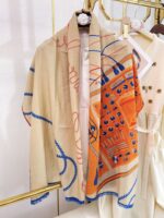 Hermes Cashmere Scarf-80*200CM - Image 5