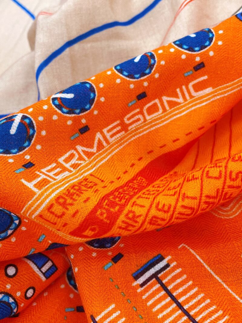 Hermes Cashmere Scarf-80*200CM - Image 9