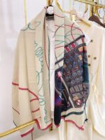 Hermes Cashmere Scarf-80*200CM - Image 9