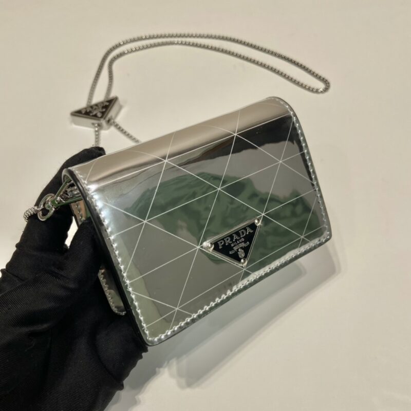Prada 1MR024 Glossy Small Bag-11.5*8CM - Image 4