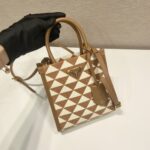 Prada Small Tote In Saffiano Leather 1BA355-17*19*6CM - Image 2