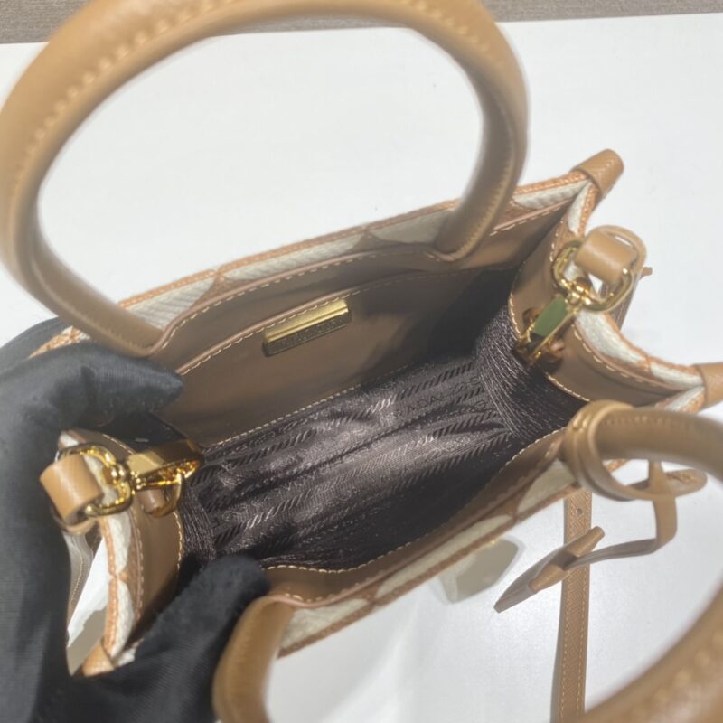 Prada Small Tote In Saffiano Leather 1BA355-17*19*6CM - Image 5
