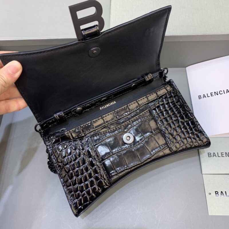 Balenciaga Hourglass Wallet On Chain-19*4*12CM - Image 7