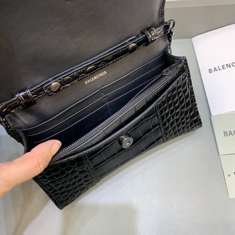 Balenciaga Hourglass Wallet On Chain-19*4*12CM - Image 8