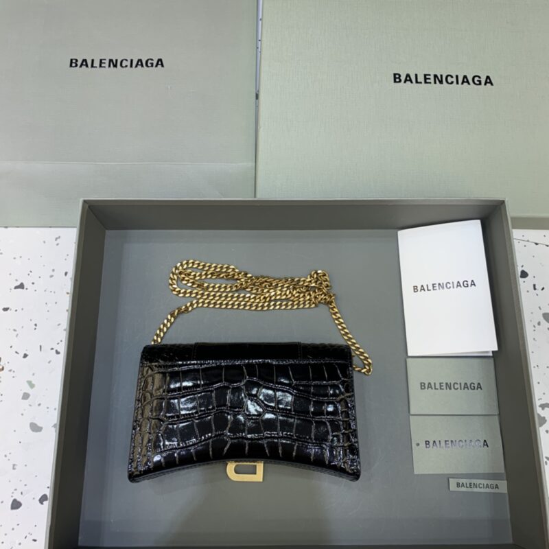 Balenciaga Hourglass Wallet On Chain-19*4*12CM - Image 3