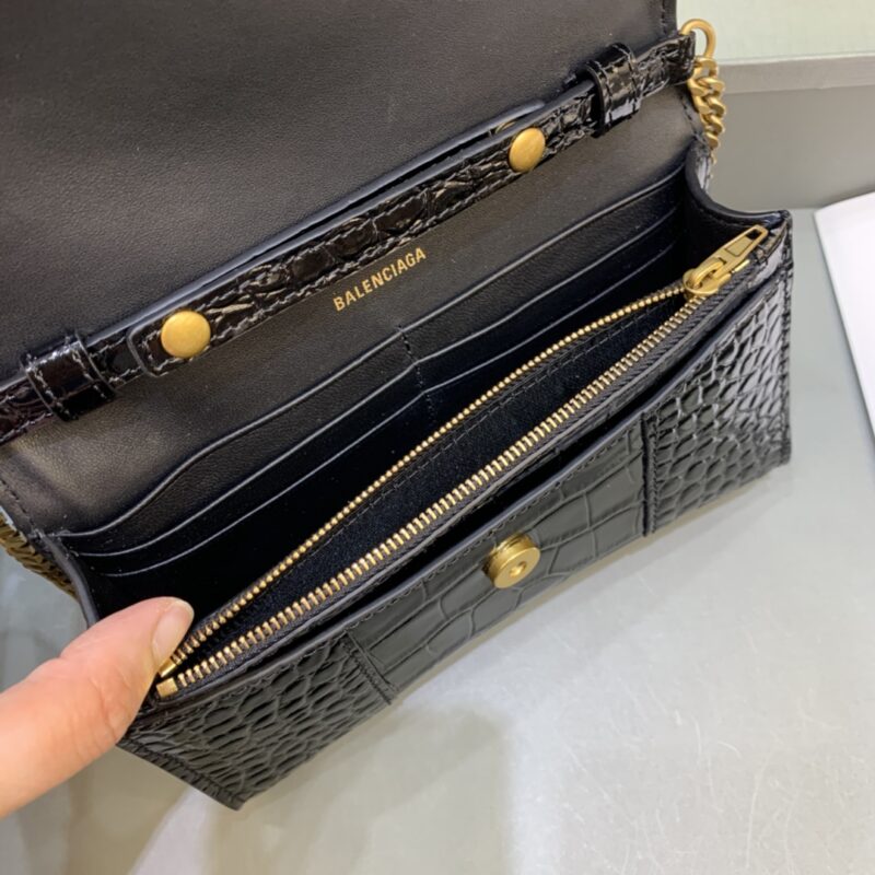 Balenciaga Hourglass Wallet On Chain-19*4*12CM - Image 7