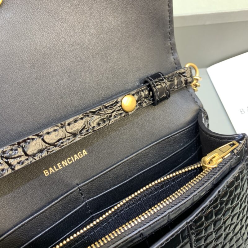 Balenciaga Hourglass Wallet On Chain-19*4*12CM - Image 8