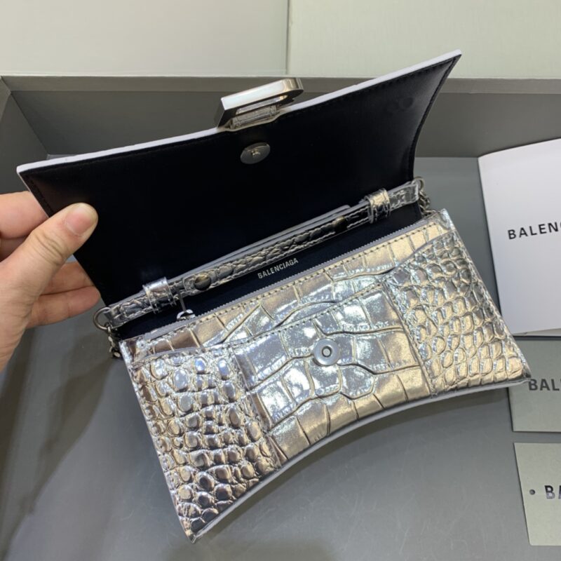Balenciaga Hourglass Wallet On Chain-19*4*12CM - Image 5