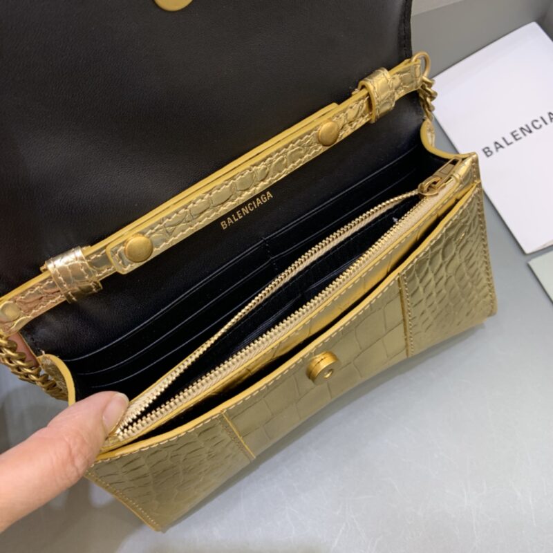 Balenciaga Hourglass Wallet On Chain-19*4*12CM - Image 7