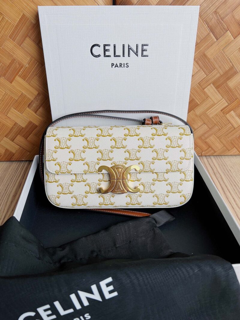 Celina Cuir Vinatge Triomphe Bag-21*13*5CM - Image 2