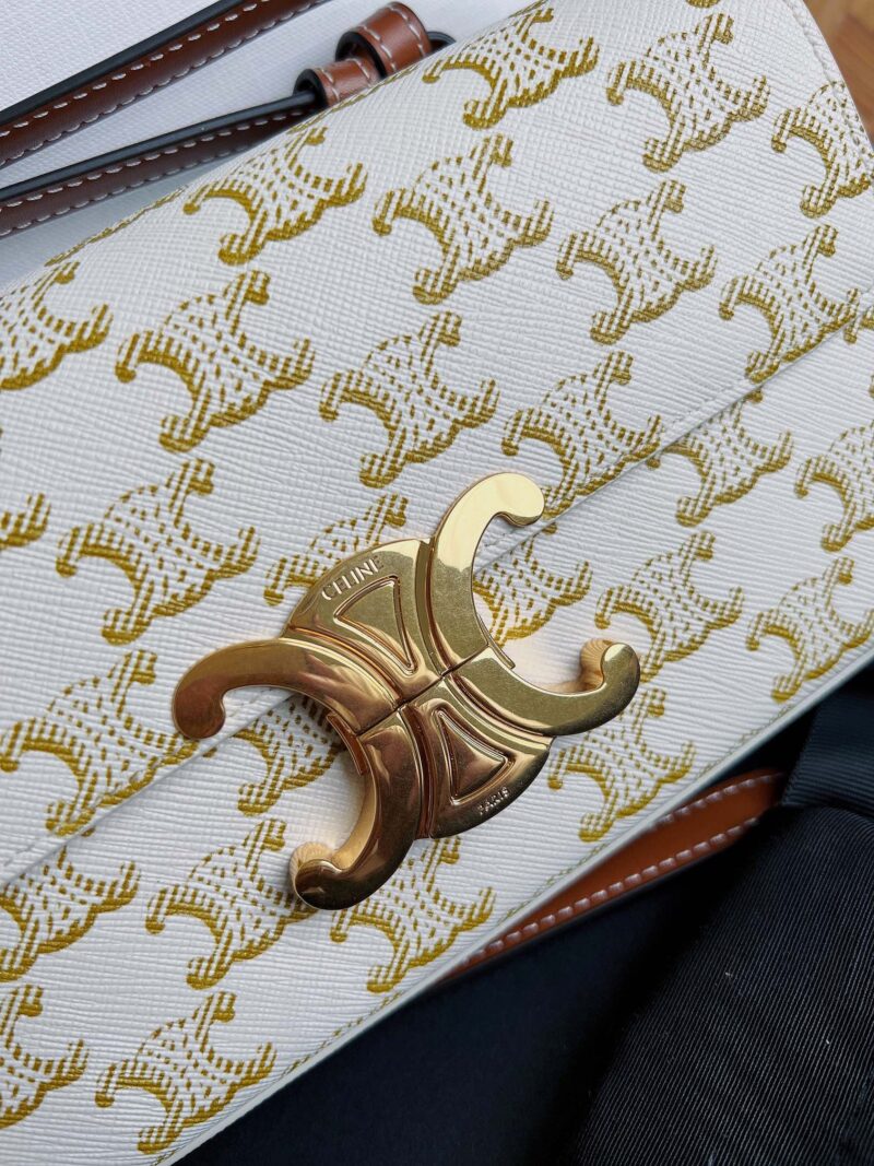 Celina Cuir Vinatge Triomphe Bag-21*13*5CM - Image 5