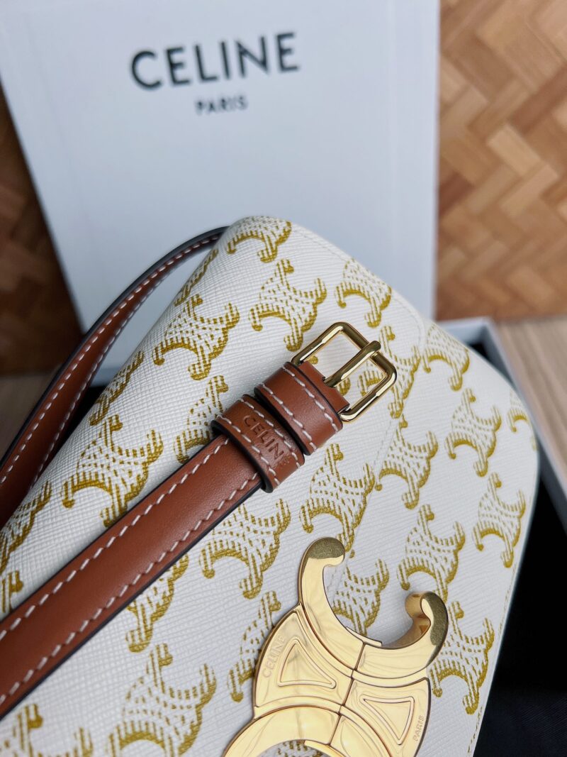 Celina Cuir Vinatge Triomphe Bag-21*13*5CM - Image 6