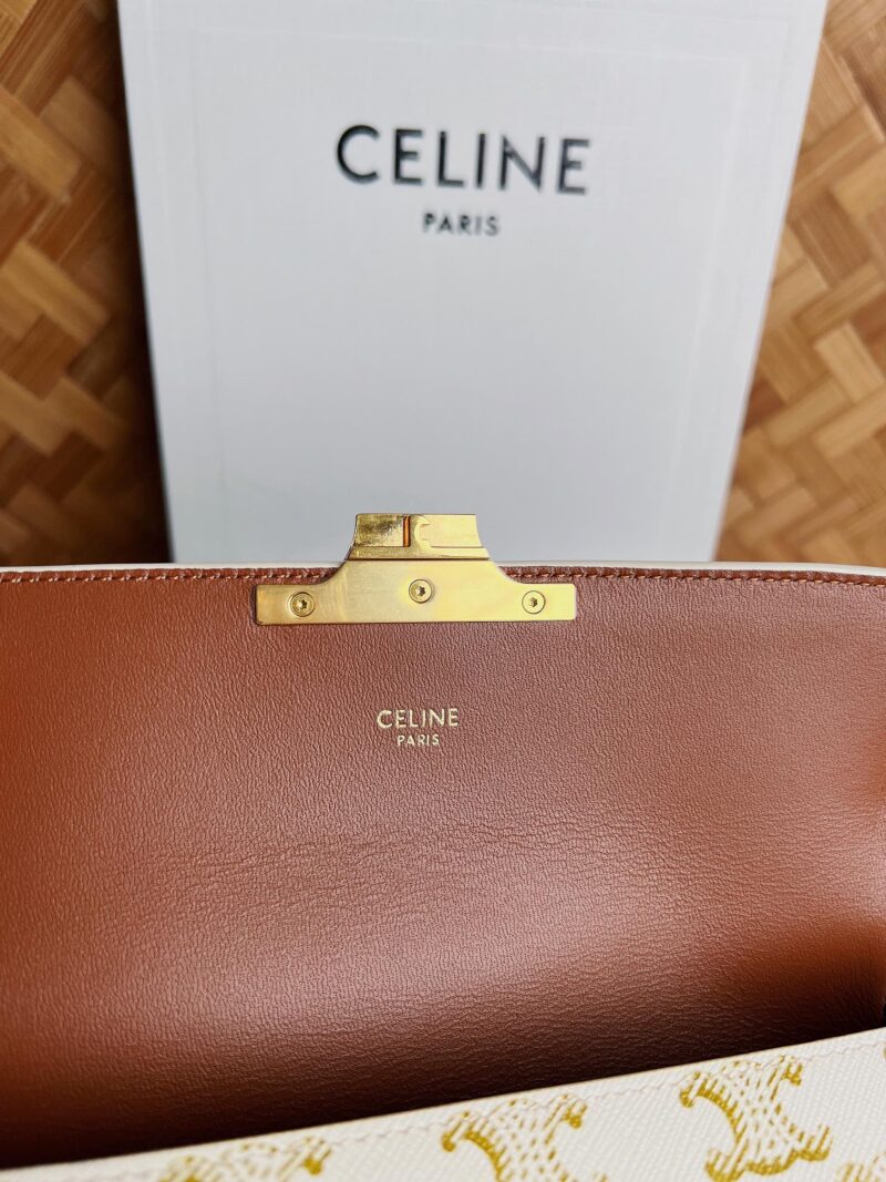 Celina Cuir Vinatge Triomphe Bag-21*13*5CM - Image 7