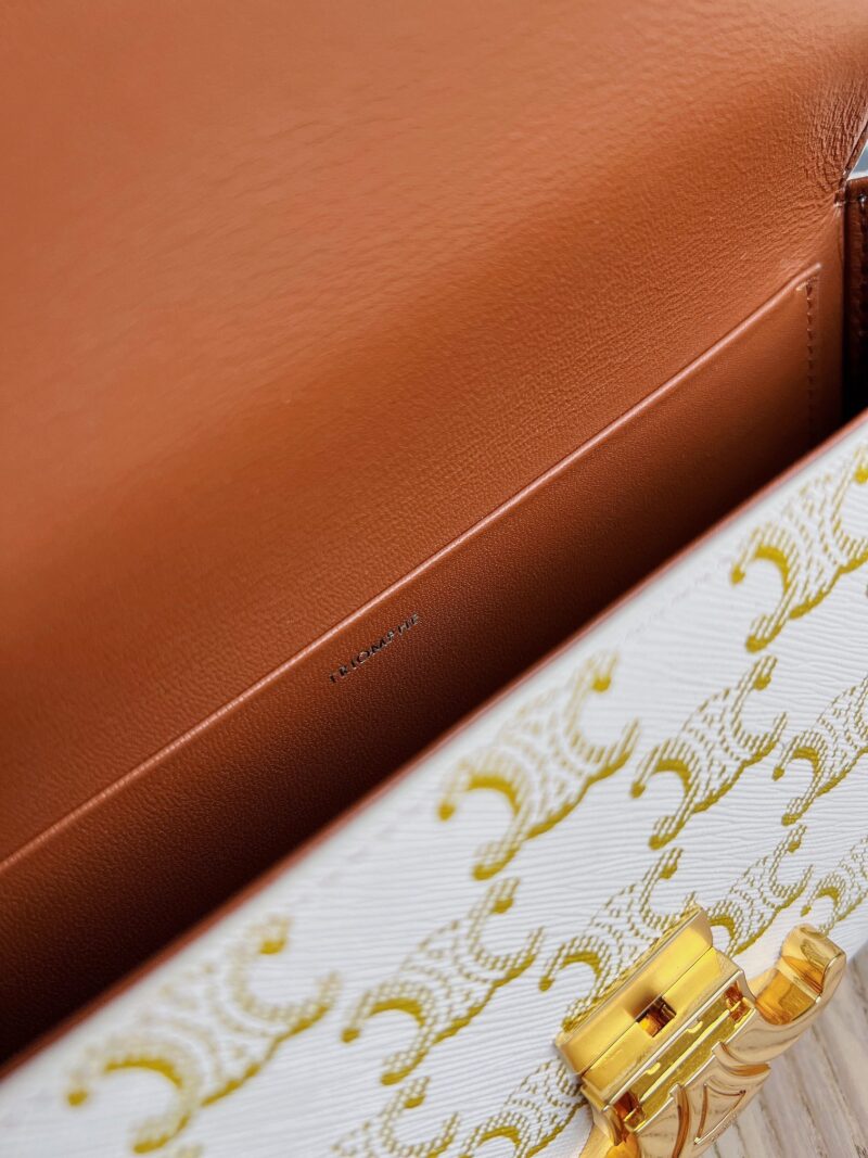 Celina Cuir Vinatge Triomphe Bag-21*13*5CM - Image 8