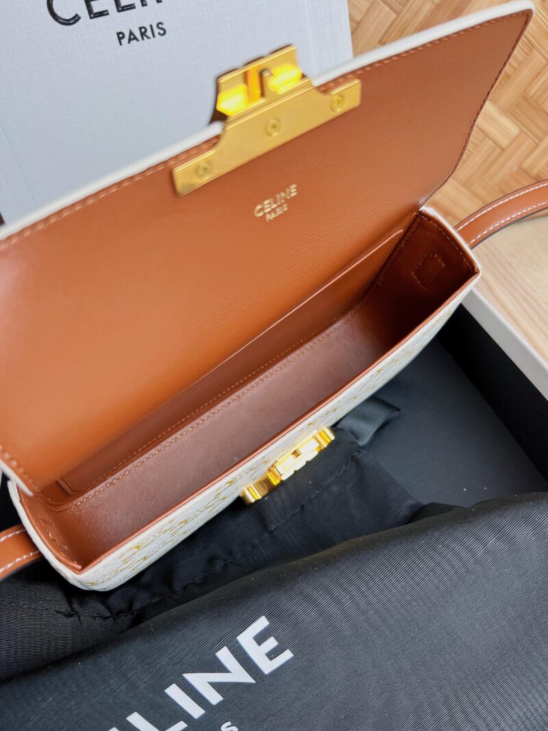 Celina Cuir Vinatge Triomphe Bag-21*13*5CM - Image 9