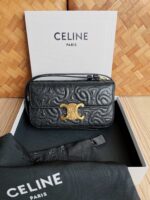Celina Quilted LambTriomphe Bag-20 X 10 X 4CM - Image 2