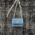 Ch@nel Denim Mini Chain Bag