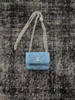 Ch@nel Denim Mini Chain Bag