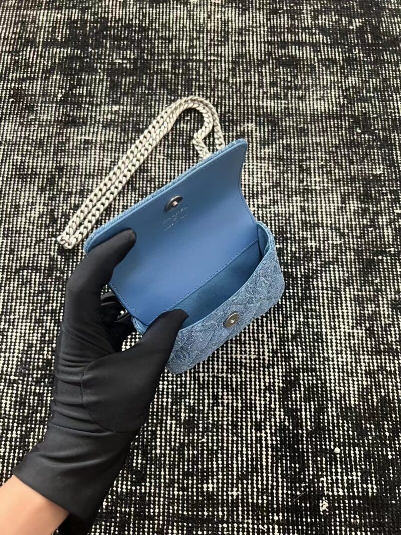 Ch@nel Denim Mini Chain Bag - Image 2