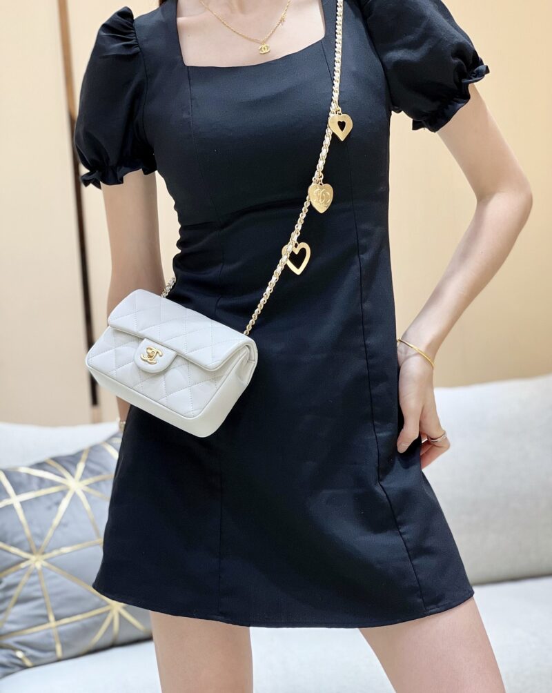 Ch@nel Flap Bag-12*19*7CM - Image 12