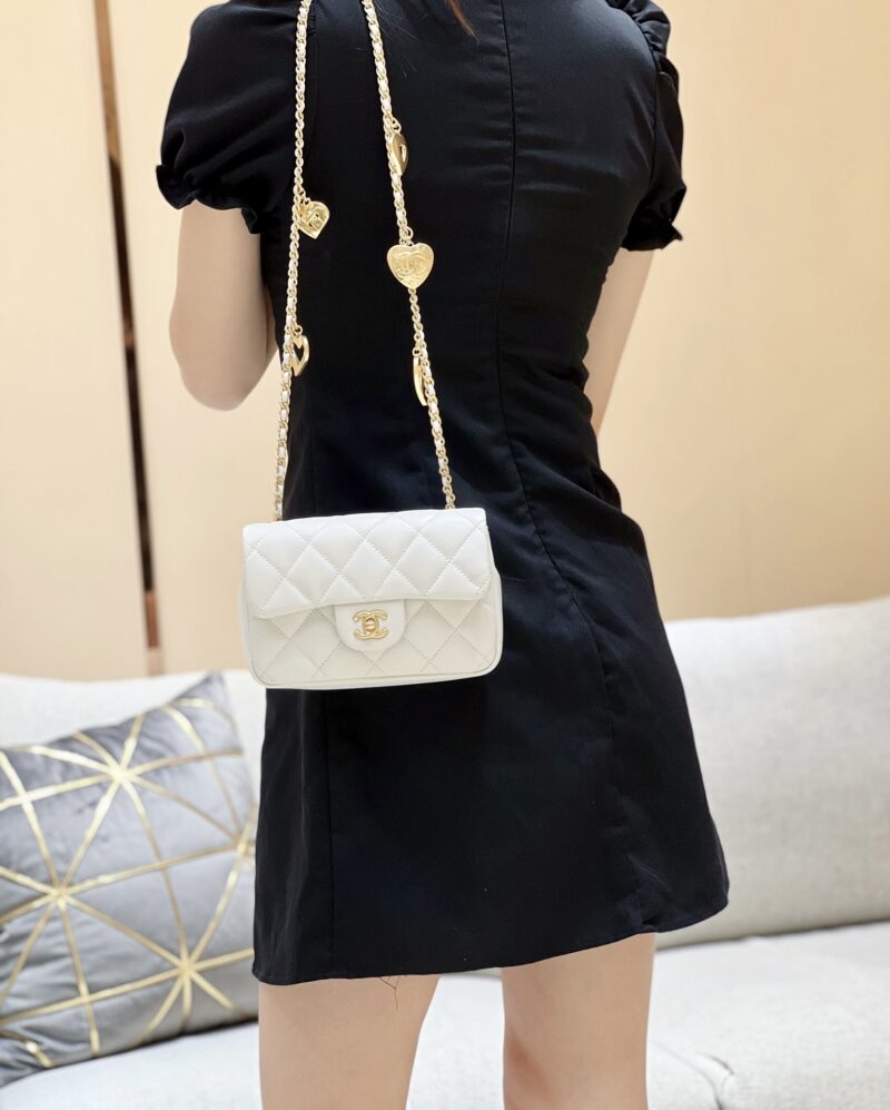 Ch@nel Flap Bag-12*19*7CM - Image 14