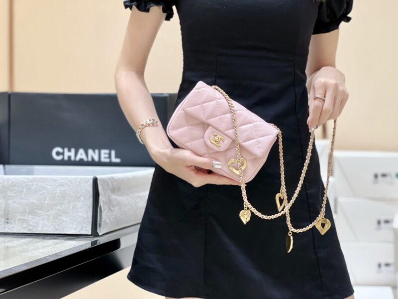 Ch@nel Flap Bag-12*19*7CM - Image 14