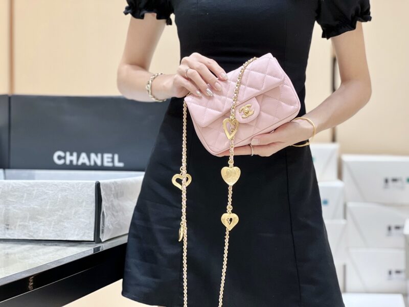 Ch@nel Flap Bag-12*19*7CM - Image 17