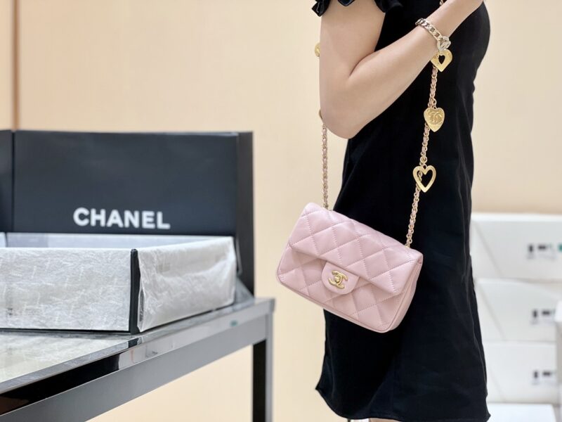 Ch@nel Flap Bag-12*19*7CM - Image 15