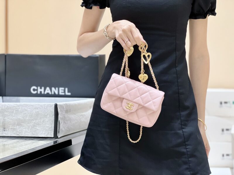 Ch@nel Flap Bag-12*19*7CM - Image 18