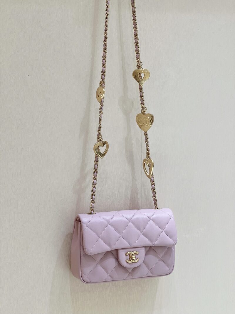 Ch@nel Flap Bag-12*19*7CM - Image 6