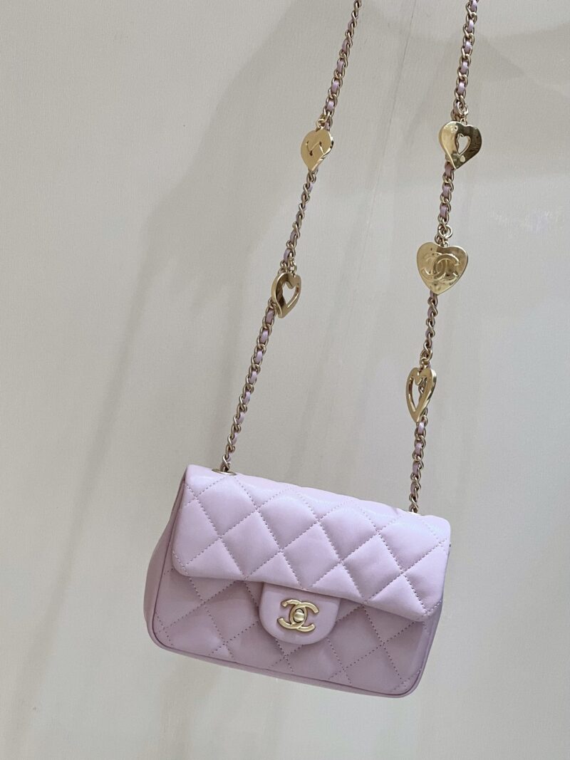 Ch@nel Flap Bag-12*19*7CM - Image 9