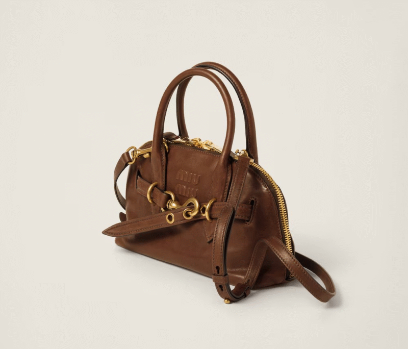 MIU MIU AVENTURE MINI NAPPA LEATHER BAG - Image 5