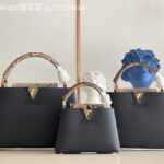 Louis Vuitton Capucines Handlebag(Navy Blue Color)