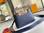 Louis Vuitton Capucines Handlebag(Navy Blue Color) - Image 3