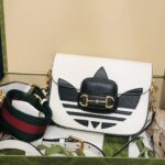 Adidasx Gucci 1955 Horsebit Shoulder Bag-20.6*14.4*5.1CM