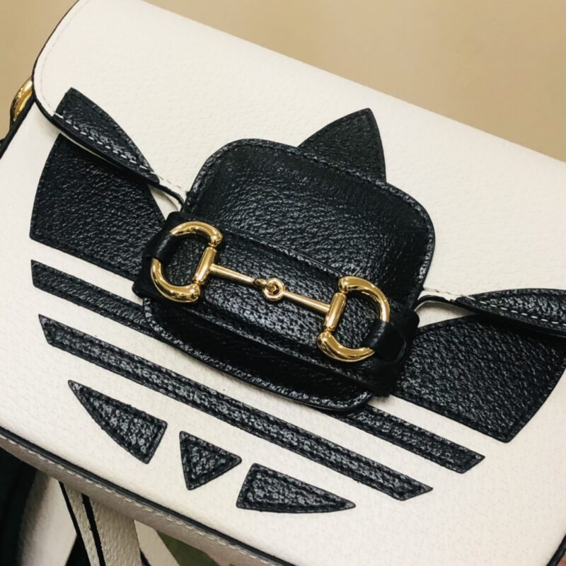 Adidasx Gucci 1955 Horsebit Shoulder Bag-20.6*14.4*5.1CM - Image 7