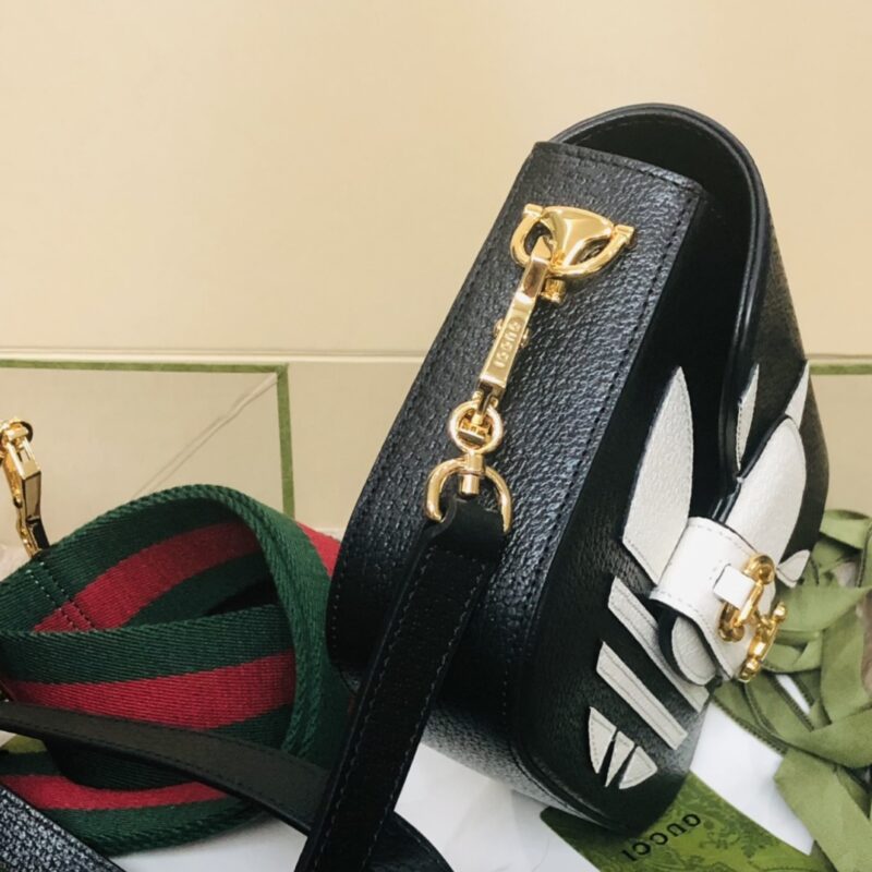 Adidasx Gucci 1955 Horsebit Shoulder Bag-20.6*14.4*5.1CM - Image 4