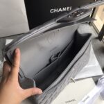 Ch@nel Flap Bag-Lambskin-Silver-30CM - Image 5